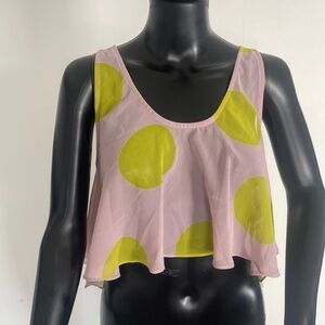 Lavender/Lime Sheer Tank Top